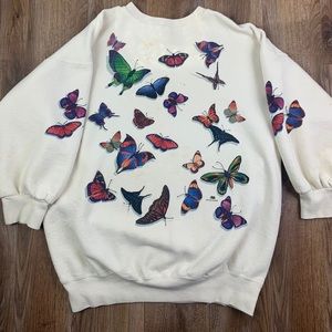 Harborside graphics sportswearXL butterfly sweater